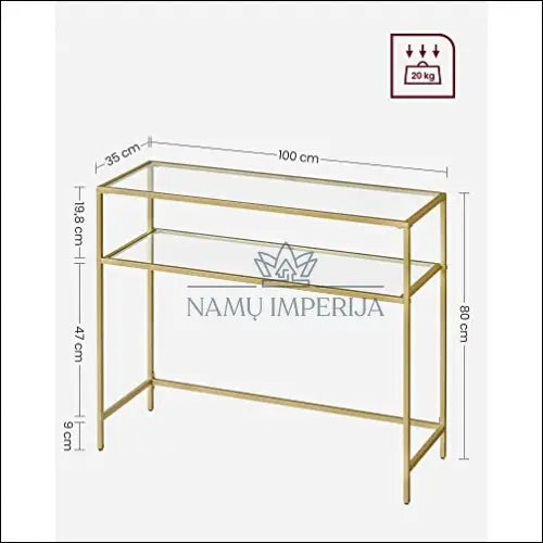 Konsolė SM386 - €81 Save 10% 50-100, __label:Pristatymas 5-14 d.d., konsoles, notouch10, song 100x35x80cm / Auksinė