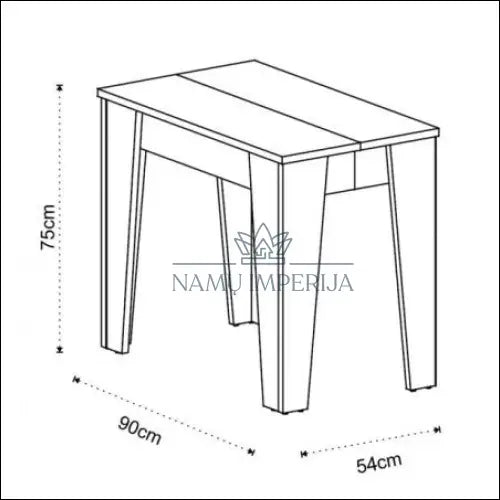 Konsolė-valgomojo stalas VI593 - €553 Save 55% __label:Pristatymas 1-2 d.d., color-ruda, konsoles, material-mediena,