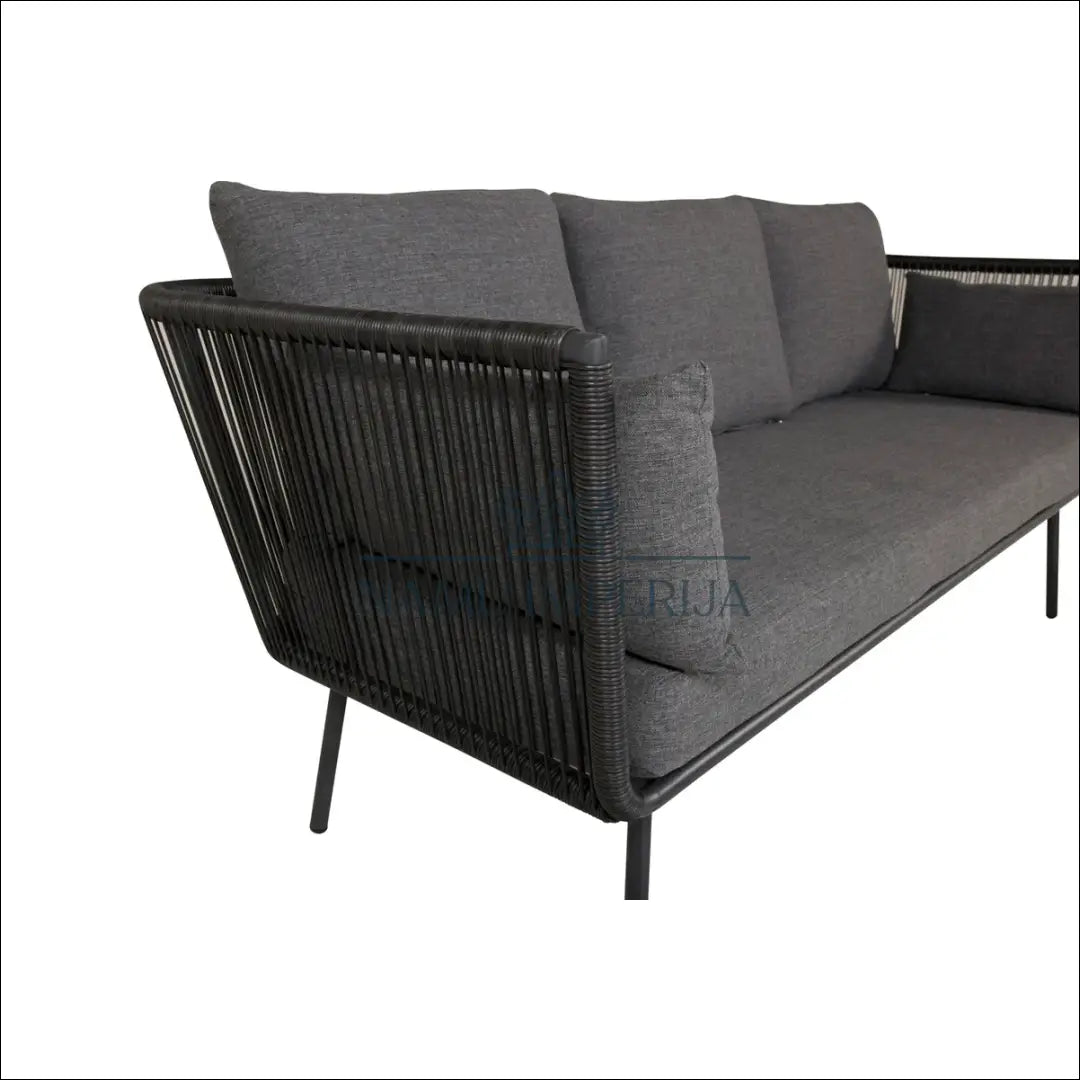 Lauko baldų komplektas LI559 - €495 Save 50% __label:Pristatymas 1-2 d.d., color-juoda, color-pilka, lauko baldai,