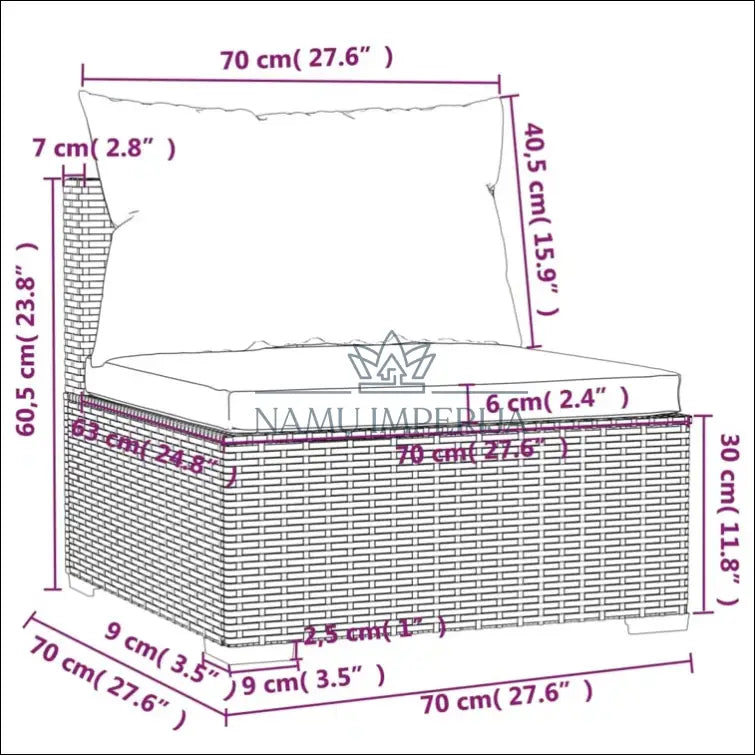 Lauko fotelis LI625 - €39 Save 50% 25-50, __label:Pristatymas 1-2 d.d., color-juoda, lauko baldai, lauko-kedes Juoda