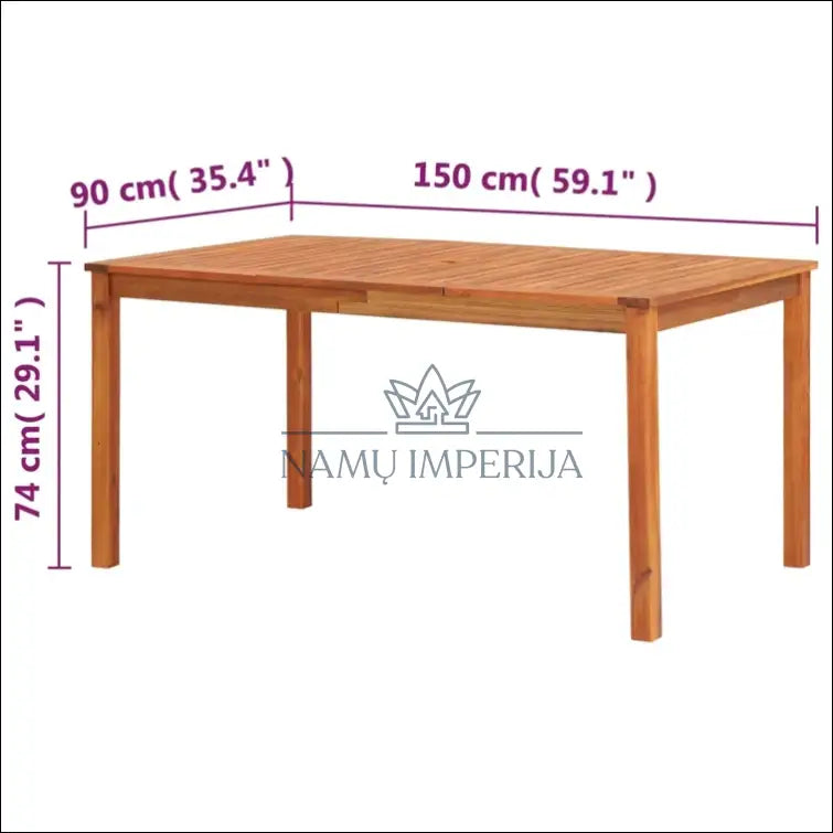 Lauko stalas LI464 - €225 Save 50% __label:Pristatymas 1-2 d.d., color-ruda, lauko baldai, lauko-stalai,