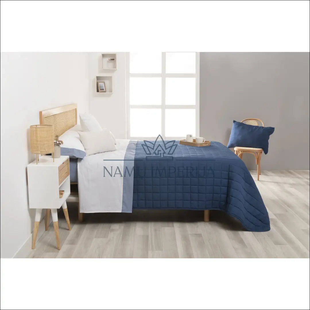 Lovatiesė (235x270cm) DI7284 - €27 Save 70% 25-50, color-melyna, material-poliesteris, pledai, spalva-melyna Mėlyna