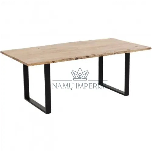 Medžio masyvo valgomojo stalas VI712 - €445 Save 50% __label:Pristatymas 1-2 d.d., color-juoda, color-ruda,