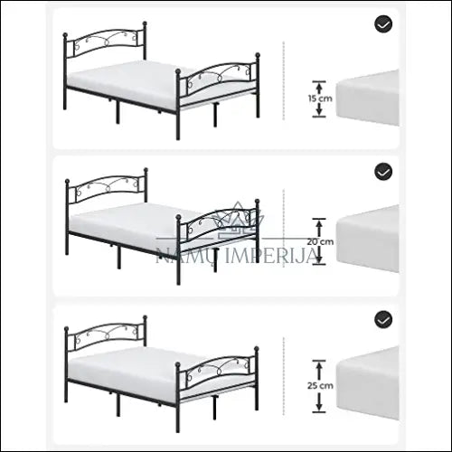 Metalinės lovos rėmas SM713 - €158 Save 10% 100-200, __label:Pristatymas 5-14 d.d., lovos-miegamojo, miegamojo,