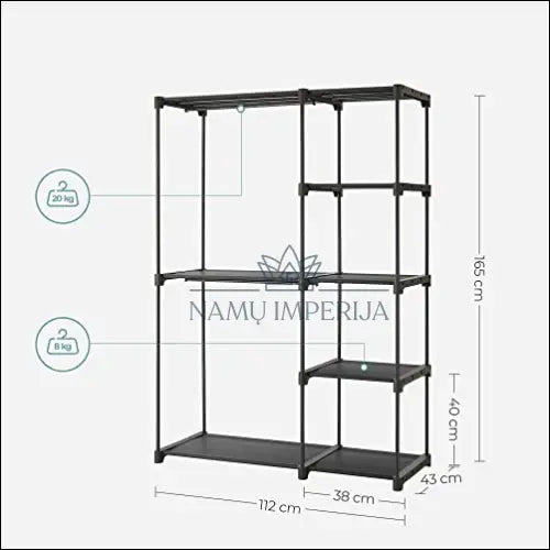 Mobili drabužių spinta SM1379 - €77 Save 30% 50-100, __label:Pristatymas 5-14 d.d., biuro-baldai, biuro-lentynos,