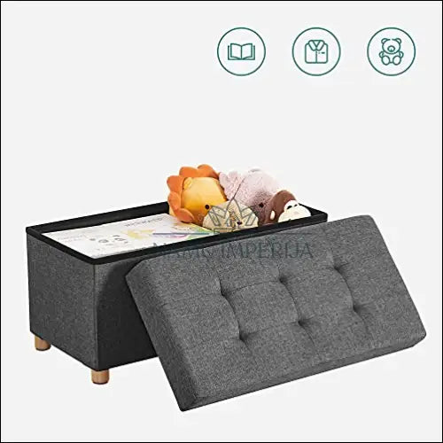 Otomanas SM1174 - €102 Save 30% 100-200, __label:Pristatymas 5-14 d.d., notouch30, otomanas, song 76x38x38cm / Pilka