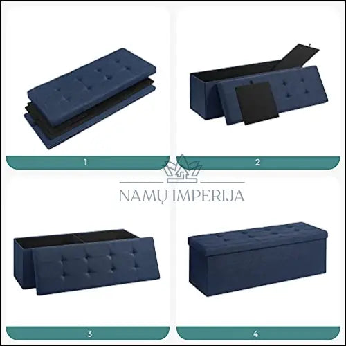 Otomanas SM1176 - €87 Save 30% 50-100, __label:Pristatymas 5-14 d.d., miegamojo, notouch30, otomanas 110x38x38cm