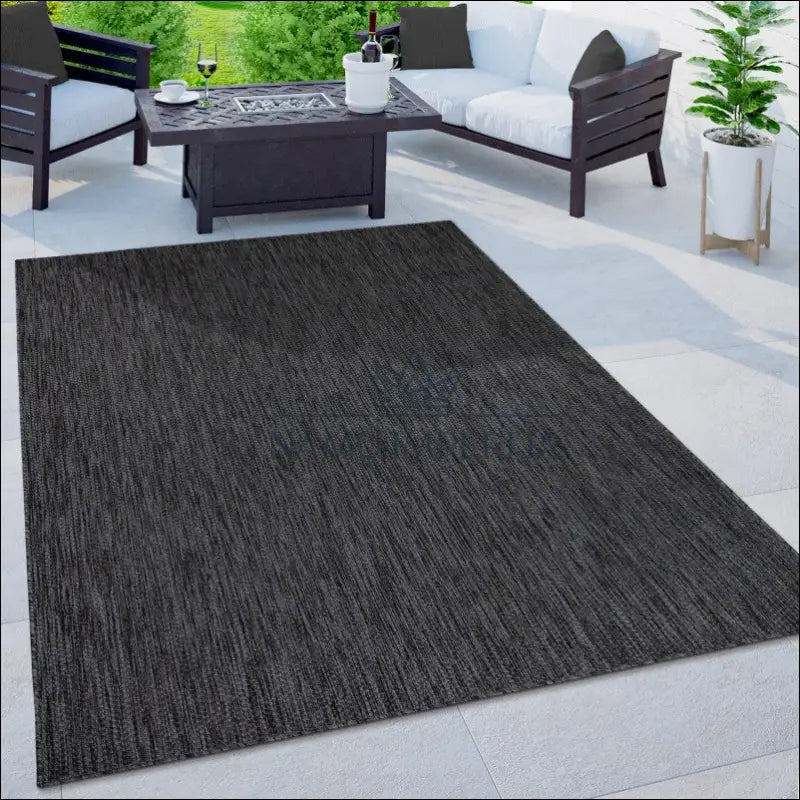 Kilimas NI5914 - €68 100-200, 25-50, 50-100, color-Anthracite, kilimai Kilimai Outdoor Rug Garden Mottled Pattern