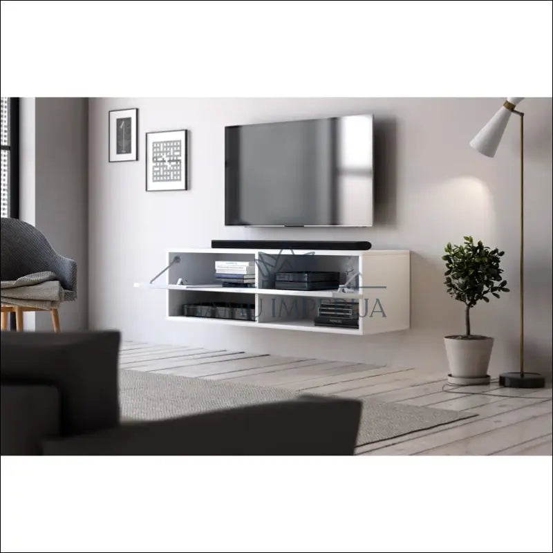 Pakabinamas TV staliukas SI1289 - €47 Save 50% 25-50, __label:Pristatymas 1-2 d.d., color-balta, material-mdf,