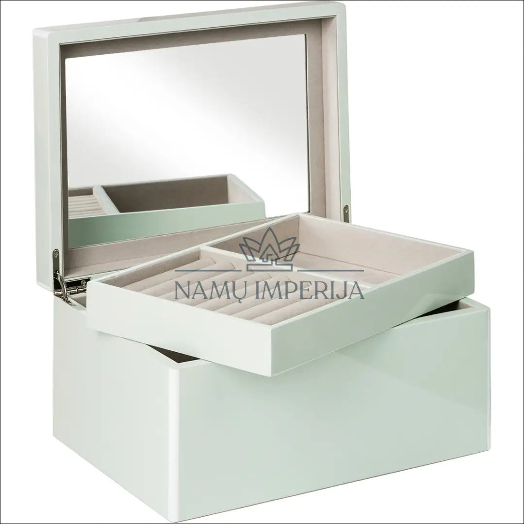 Papuošalų dėžutė su veidrodžiu DI3734 - €38 Save 65% 25-50, __label:Pristatymas 1-2 d.d., color-balta,