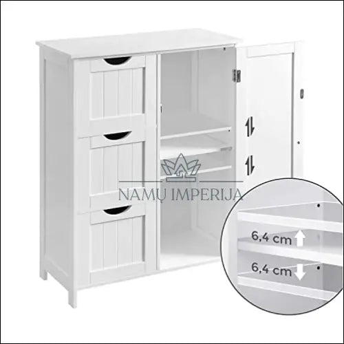 Pastatoma spintelė SM588 - €165 Save 30% 100-200, __label:Pristatymas 5-14 d.d., notouch30, song, spalva-balta