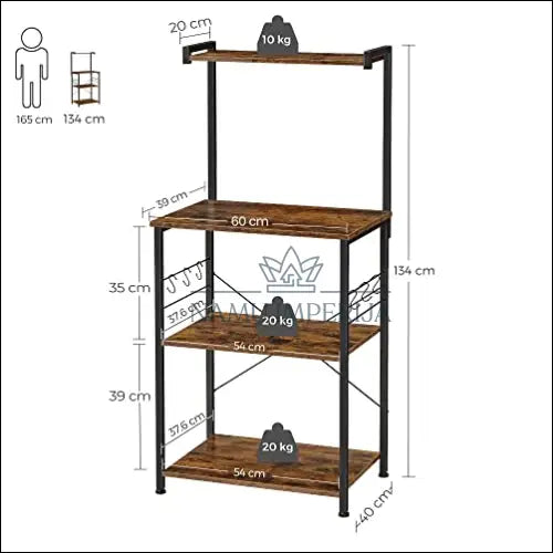 Pastatoma virtuvės lentyna SM1606 - €118 Save 30% 100-200, __label:Pristatymas 5-14 d.d., notouch30, song,