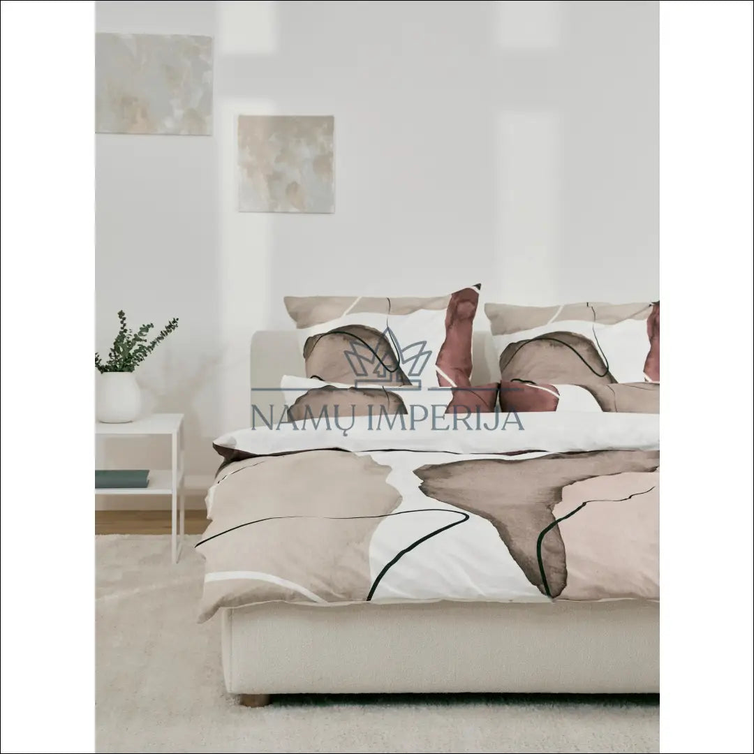 Patalynės komplektas (3 dalys) DI2880 - €33 Save 70% 25-50, __label:Pristatymas 1-2 d.d., color-balta, color-ruda,