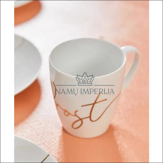Porcelianinių puodelių komplektas (4vnt) DI4179 - €11 Save 65% __label:Pristatymas 1-2 d.d., color-auksine,