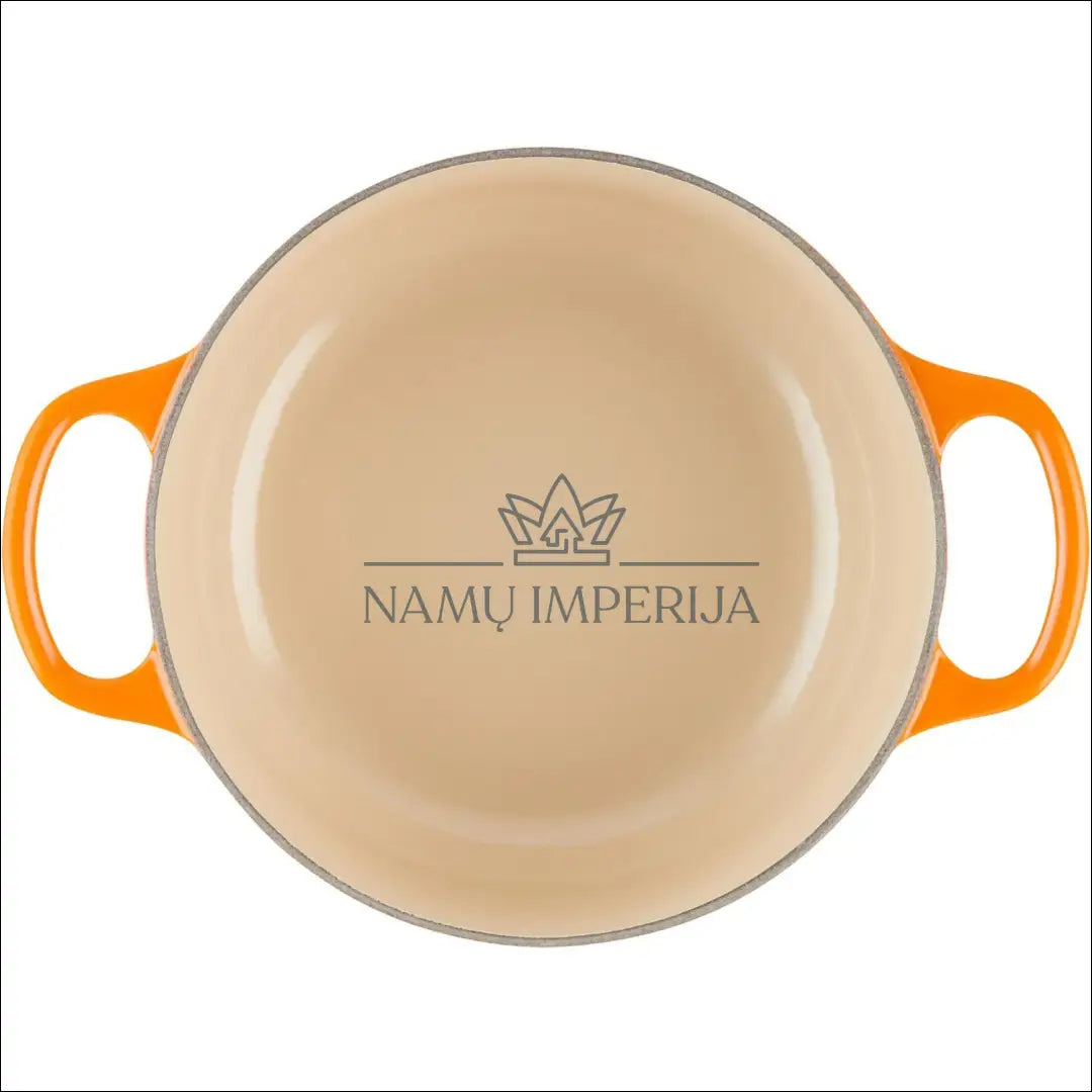 Puodas ’Le Creuset’ DI4821 - €66 Save 65% 50-100, __label:Pristatymas 1-2 d.d., color-kremas, color-oranzine,