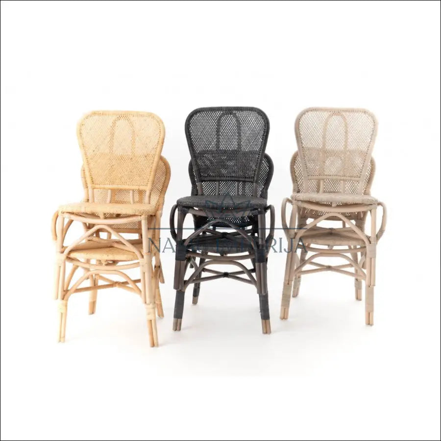 Rotango kėdė VI723 - €143 Save 50% 100-200, color-juoda, color-ruda, kedes-valgomojo, material-rotangas €100