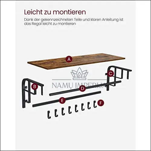 Sieninė kabykla SM313 - €68 Save 30% 50-100, __label:Pristatymas 5-14 d.d., notouch30, prieskambaris,