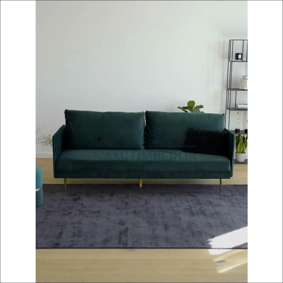 Sofa - lova MI360 - €315 Save 65% __label:Pristatymas 1-2 d.d., color-auksine, color-zalia, lovos-miegamojo,