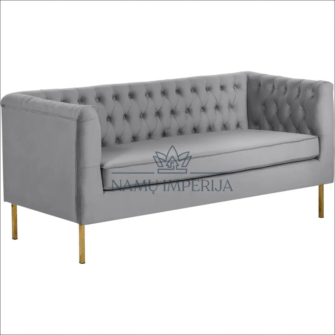 Sofa MI204 - €649 Save 50% __label:Pristatymas 1-2 d.d., color-auksine, color-pilka, material-aksomas,