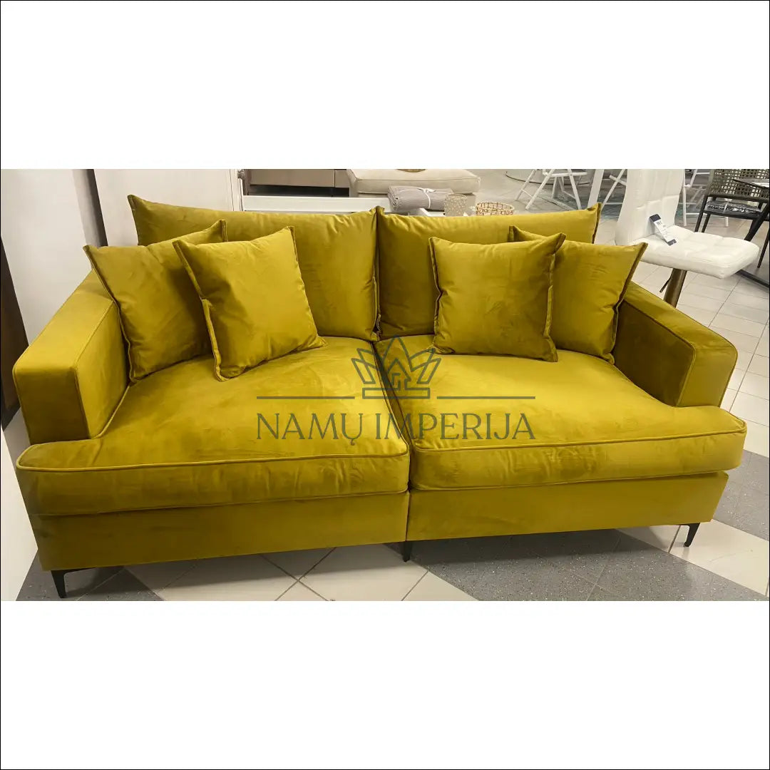 Sofa MI265 - €710 Save 10% __label:Pristatymas 1-2 d.d., color-geltona, color-zalia, material-aksomas,