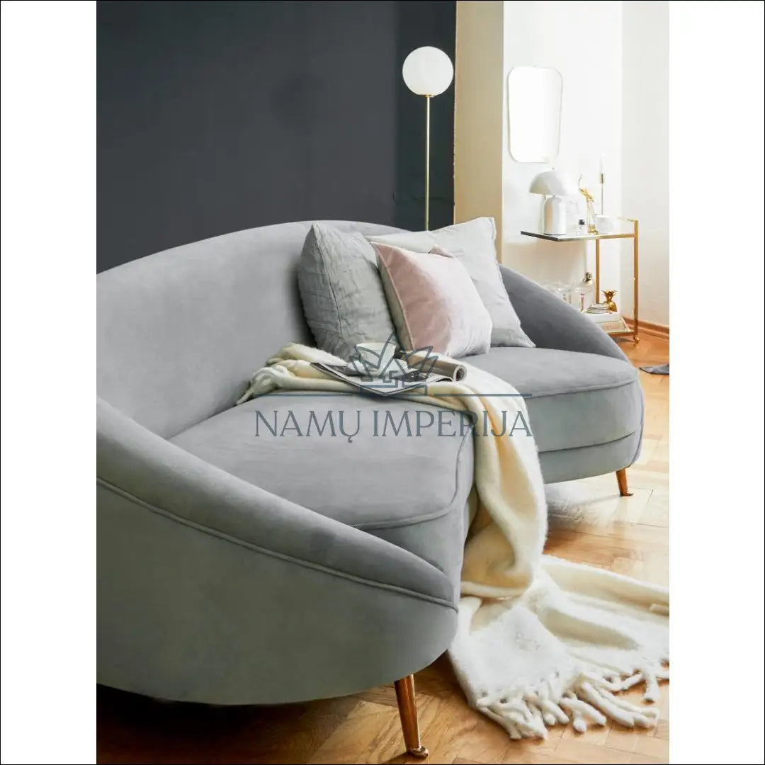 Sofa MI289 - €735 Save 65% __label:Pristatymas 1-2 d.d., color-pilka, material-aksomas, material-poliesteris,