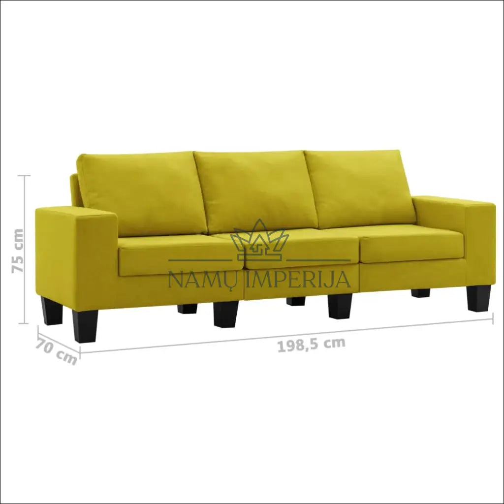 Sofa MI403 - €160 Save 50% 100-200, __label:Pristatymas 1-2 d.d., color-geltona, material-gobelenas, minksti €100