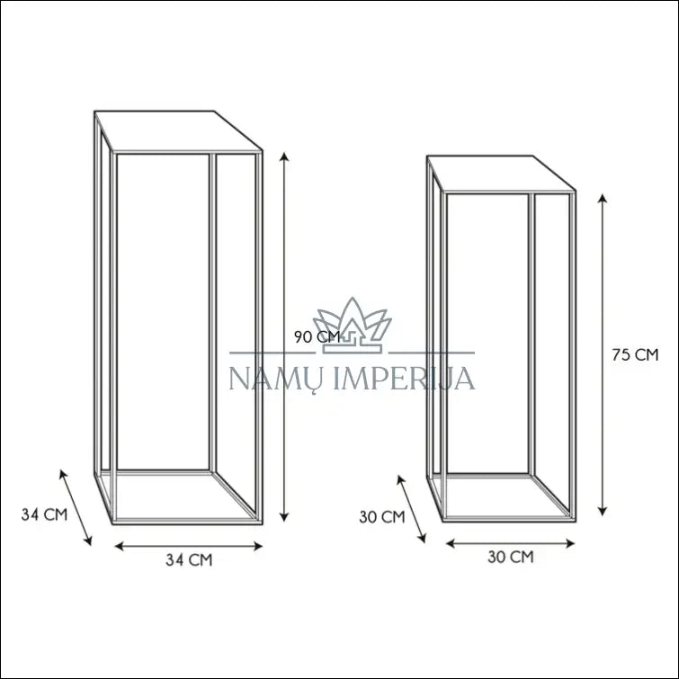 Šoninių staliukų komplektas (2vnt) SI906 - €45 Save 65% 25-50, __label:Pristatymas 1-2 d.d., color-auksine,