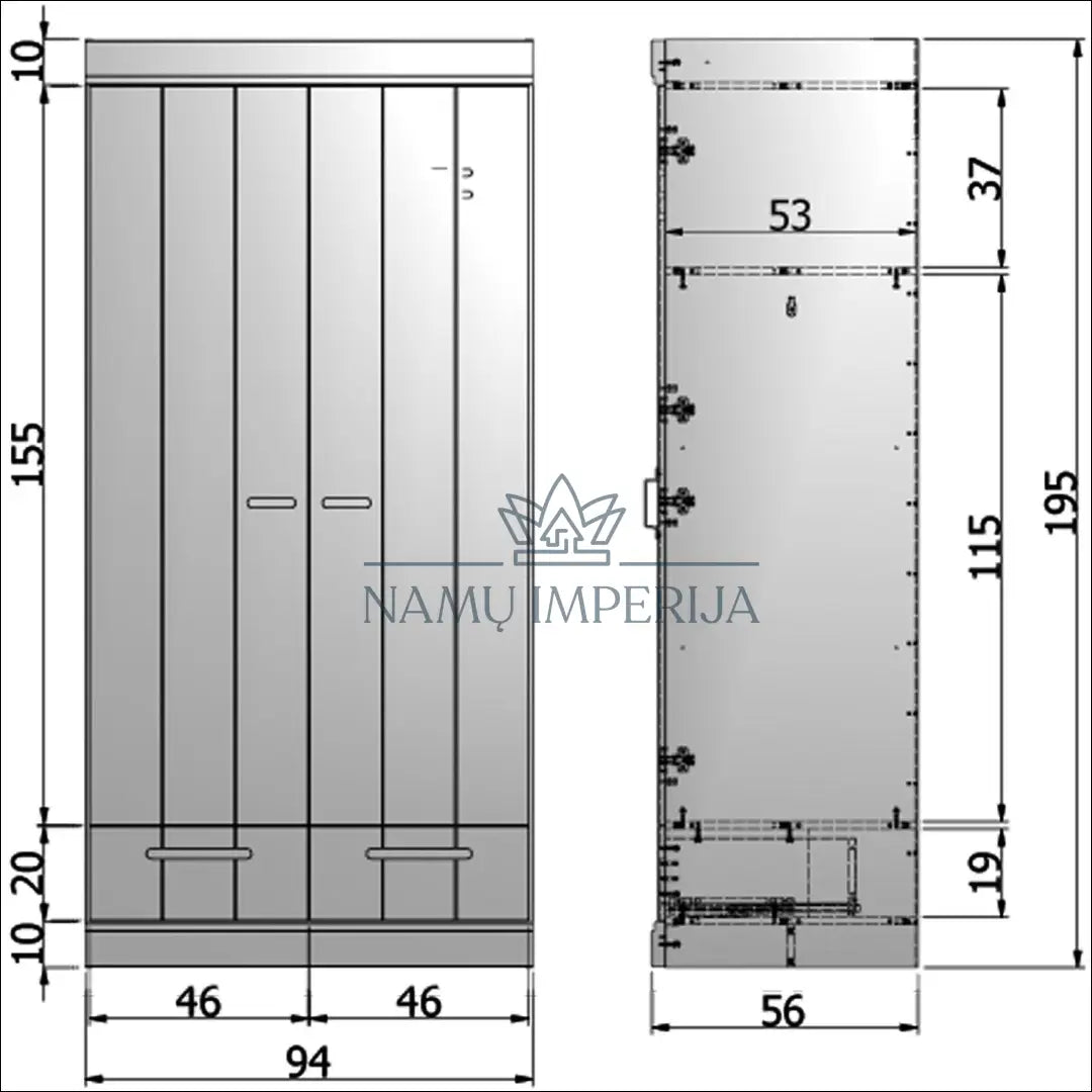 Spinta GI241 - €217 Save 65% __label:Pristatymas 1-2 d.d., biuro-baldai, color-pilka, material-mediena,