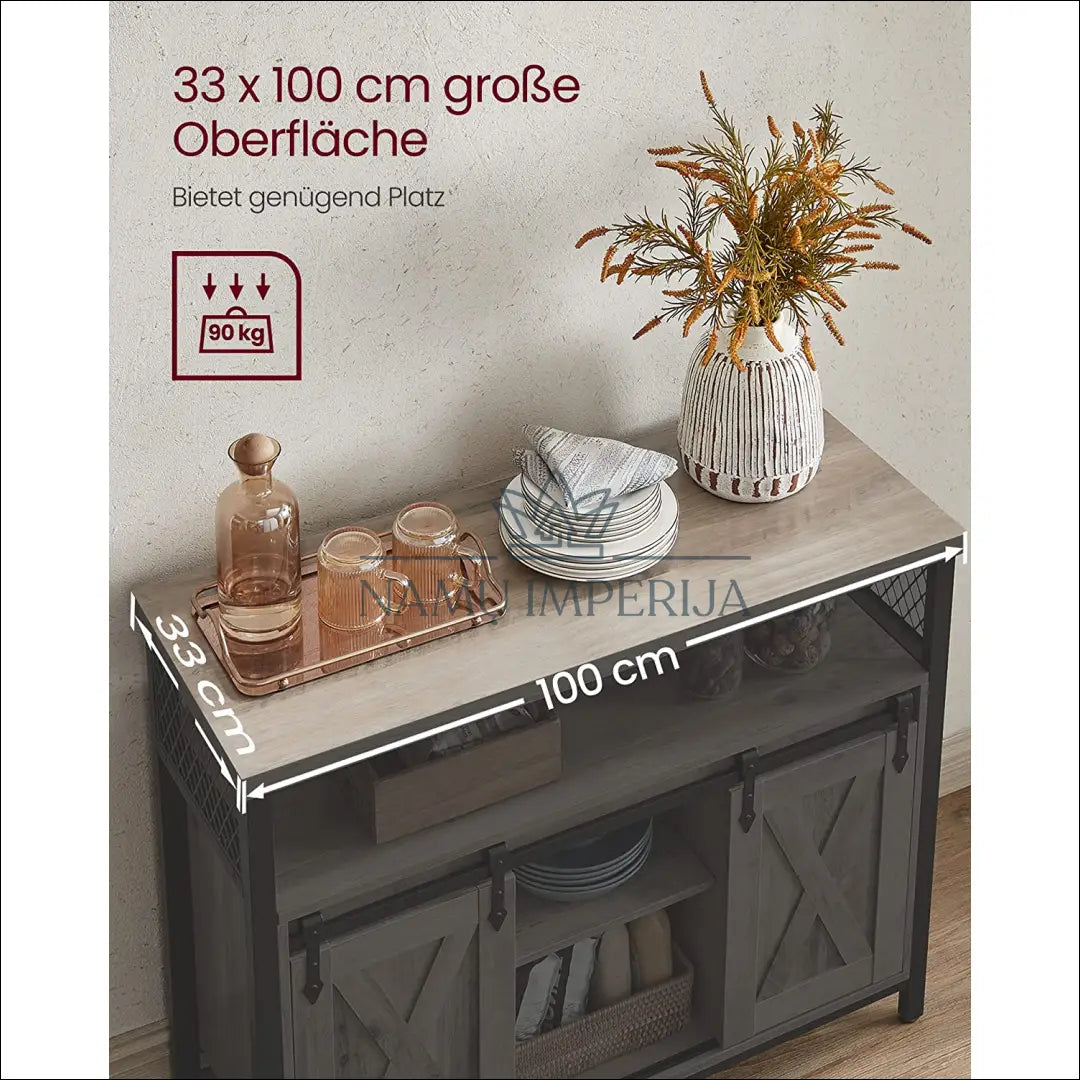 Spintelė SM1112 - €234 Save 30% __label:Pristatymas 5-14 d.d., notouch30, over-200, song, spalva-pilka 100x33x80cm