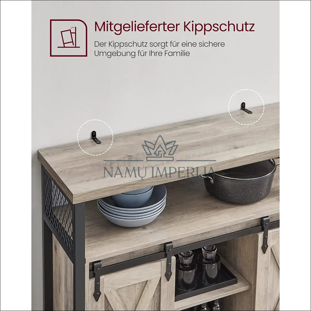 Spintelė SM1112 - €234 Save 30% __label:Pristatymas 5-14 d.d., notouch30, over-200, song, spalva-pilka 100x33x80cm