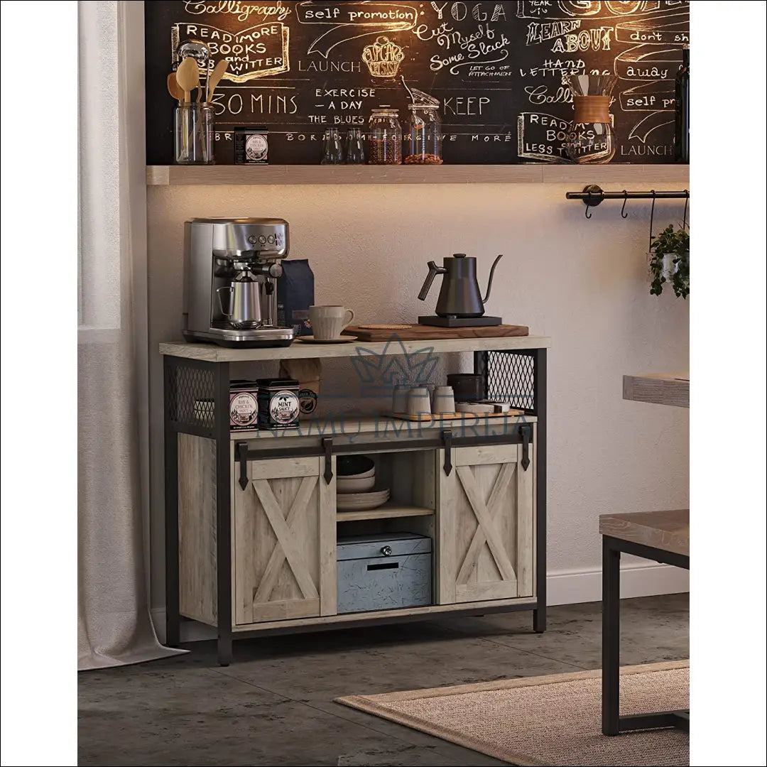 Spintelė SM1112 - €197 Save 10% 100-200, __label:Pristatymas 5-14 d.d., notouch10, song, spalva-pilka 100x33x80cm