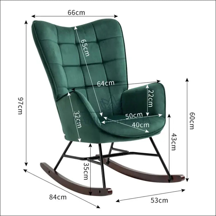 Supamas fotelis MI348 - €93 Save 50% 50-100, __label:Pristatymas 1-2 d.d., color-zalia, foteliai, material-aksomas