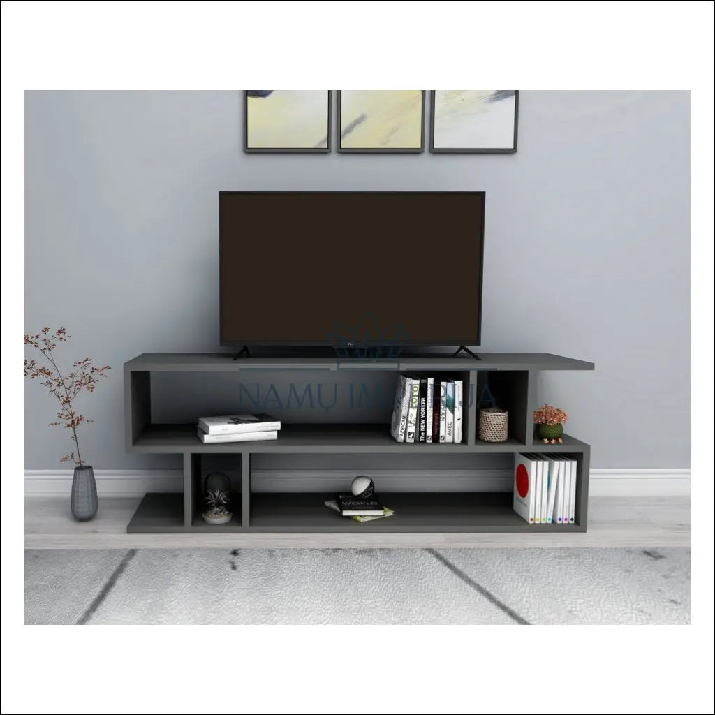 TV staliukas SI666 - €25 Save 70% 25-50, __label:Pristatymas 1-2 d.d., color-pilka, material-mediena, pazeistas