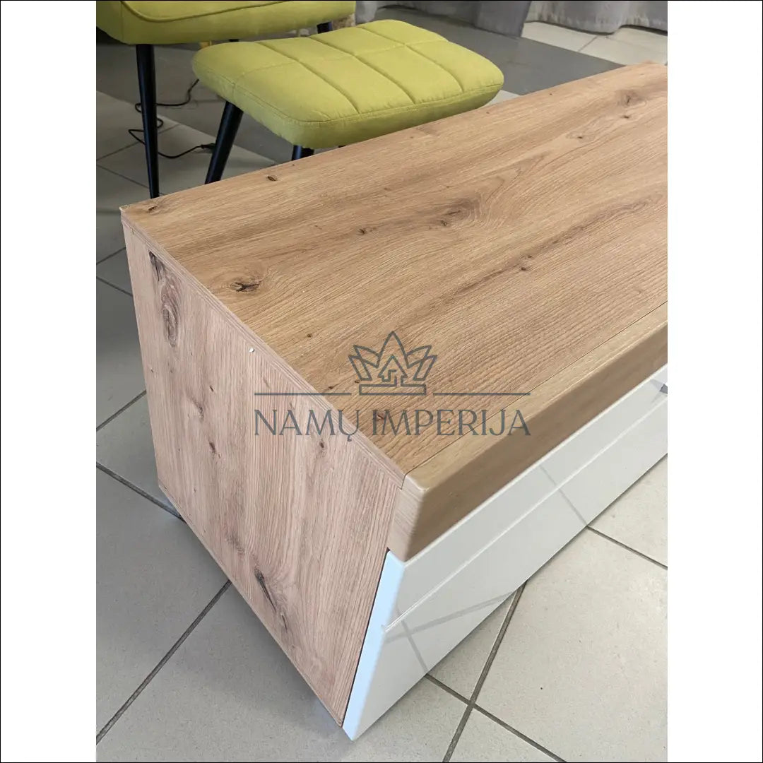 TV staliukas SI682 - €76 Save 60% 50-100, __label:Pristatymas 1-2 d.d., color-balta, color-ruda, material-mdf €50