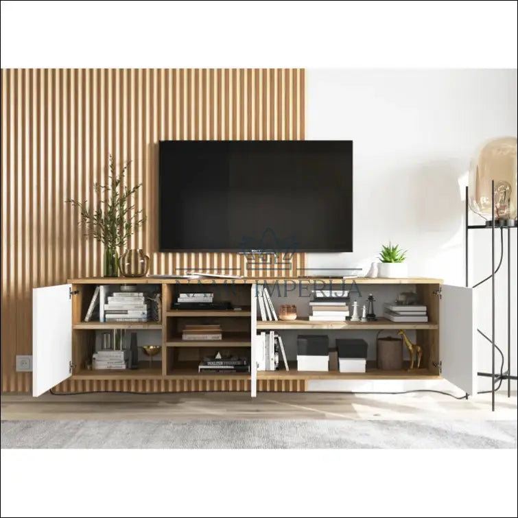 TV staliukas SI875 - €142 Save 65% 100-200, __label:Pristatymas 1-2 d.d., color-balta, color-ruda, material-mediena