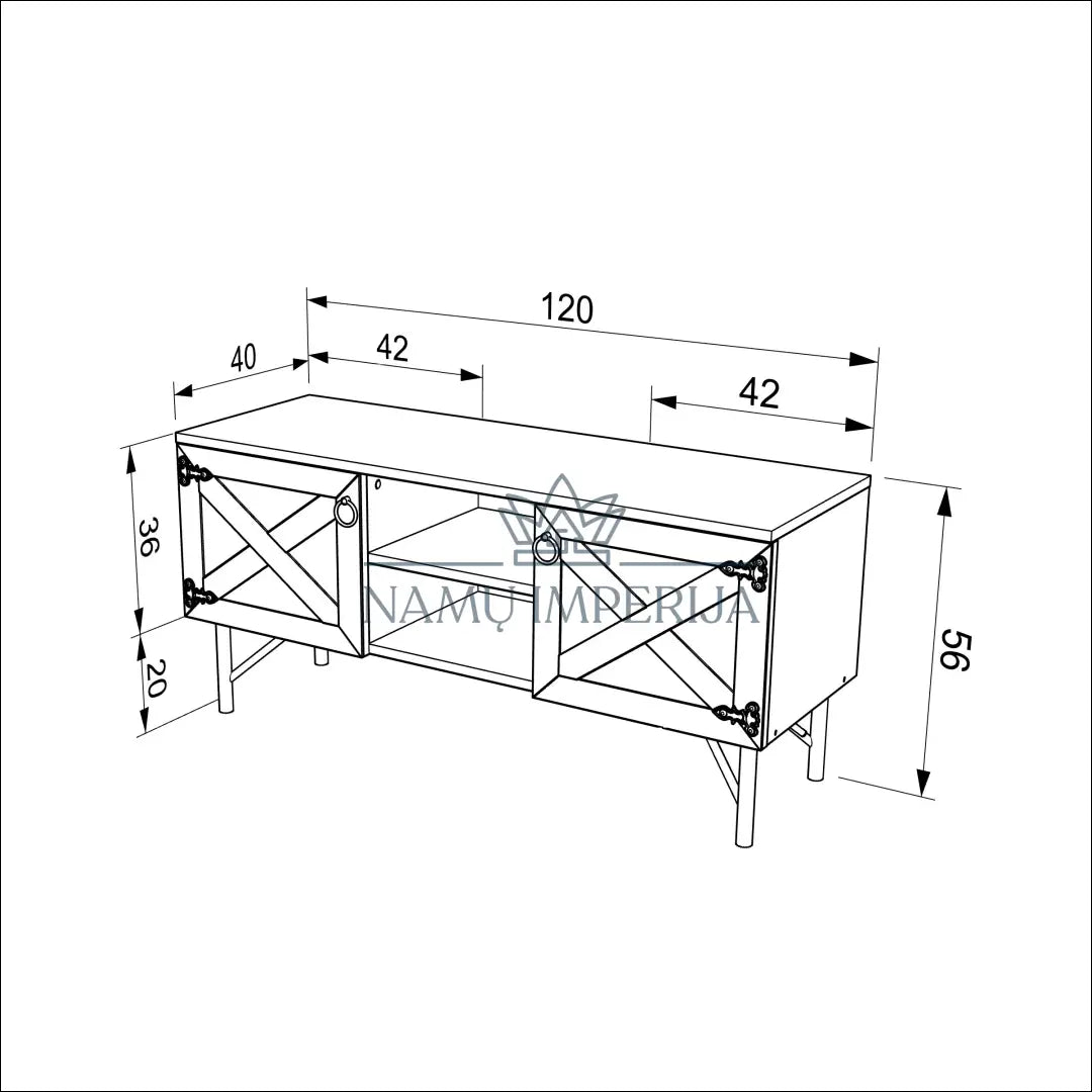 TV staliukas SI878 - €93 Save 55% 50-100, __label:Pristatymas 1-2 d.d., color-juoda, color-ruda, material-mediena