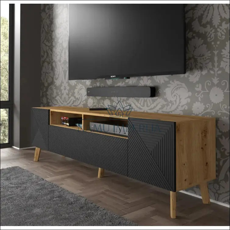 TV staliukas SI883 - €147 Save 65% 100-200, __label:Pristatymas 1-2 d.d., color-juoda, color-ruda, material-mdf