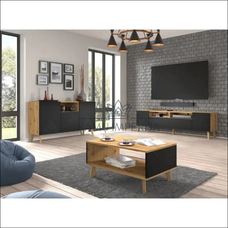 TV staliukas SI883 - €147 Save 65% 100-200, __label:Pristatymas 1-2 d.d., color-juoda, color-ruda, material-mdf