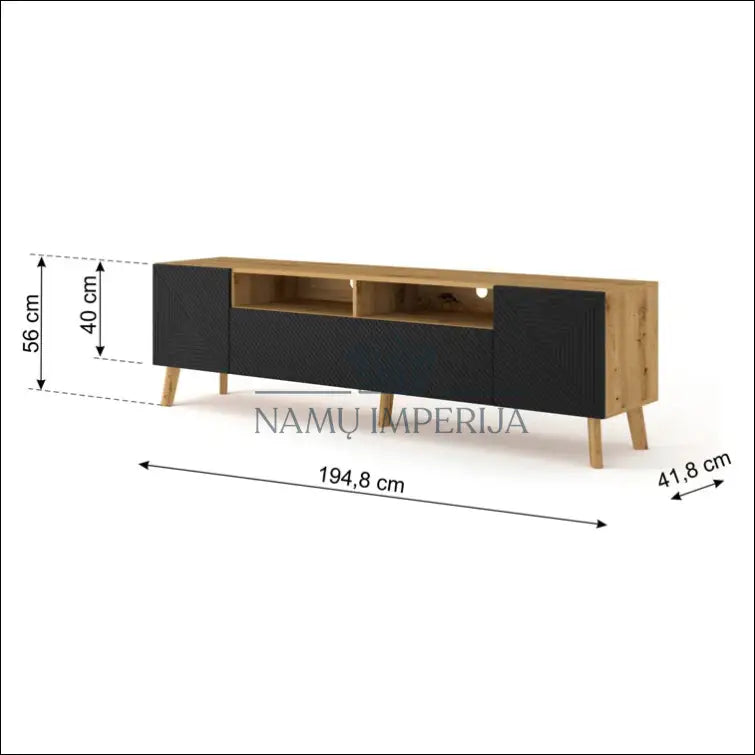 TV staliukas SI883 - €147 Save 65% 100-200, __label:Pristatymas 1-2 d.d., color-juoda, color-ruda, material-mdf