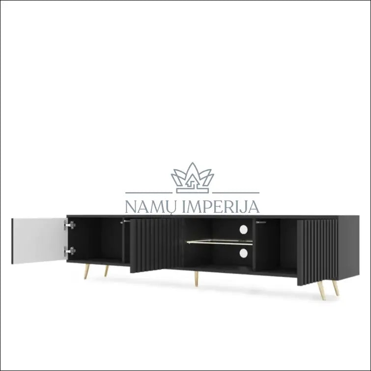 TV staliukas SI918 - €147 Save 65% 100-200, __label:Pristatymas 1-2 d.d., color-auksine, color-juoda, material-mdf