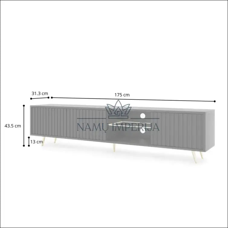 TV staliukas SI918 - €147 Save 65% 100-200, __label:Pristatymas 1-2 d.d., color-auksine, color-juoda, material-mdf