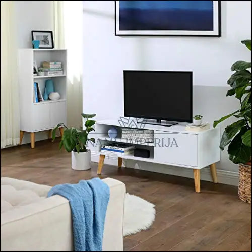 TV staliukas SM1244 - €124 Save 10% 100-200, __label:Pristatymas 5-14 d.d., notouch10, song, spalva-balta