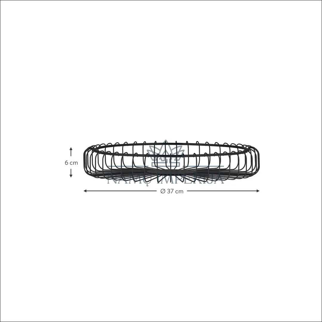 Vaisių krepšelis ’Blomus’ DI3751 - €14 Save 65% __label:Pristatymas 1-2 d.d., color-juoda, indai, interjeras,