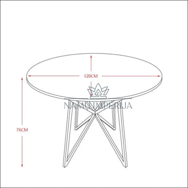 Valgomojo stalas VI447 - €231 Save 65% __label:Pristatymas 1-2 d.d., color-juoda, color-pilka, material-akmuo,