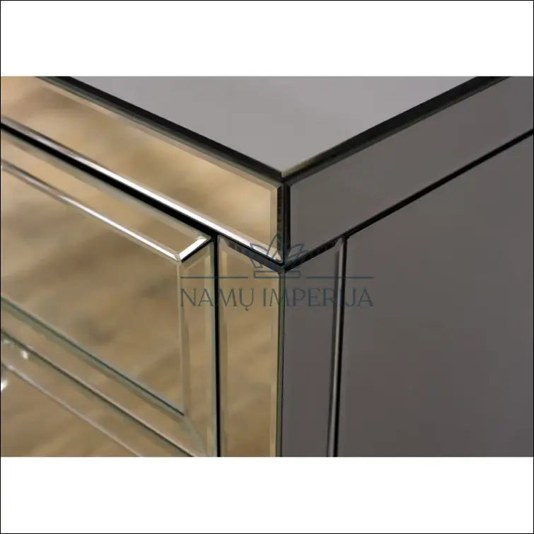 Veidrodinis naktinis staliukas GI383 - €142 Save 50% 100-200, color-sidabrine, material-stiklas, miegamojo,