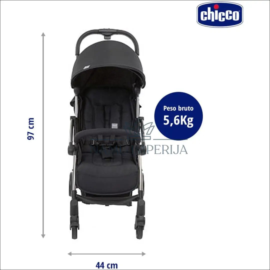 Vežimėlis ’Chicco’ KI805 - €130 Save 50% 100-200, __label:Pristatymas 1-2 d.d., color-juoda, kita,