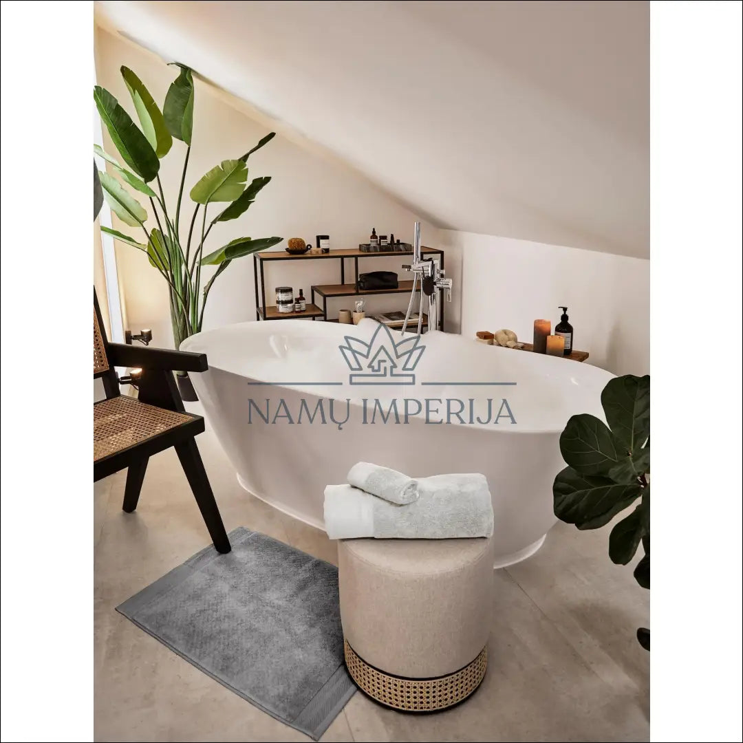 Vonios kambario kilimėlis (70x120cm) RU692 - €20 Save 60% __label:Pristatymas 1-2 d.d., color-pilka, kilimai,