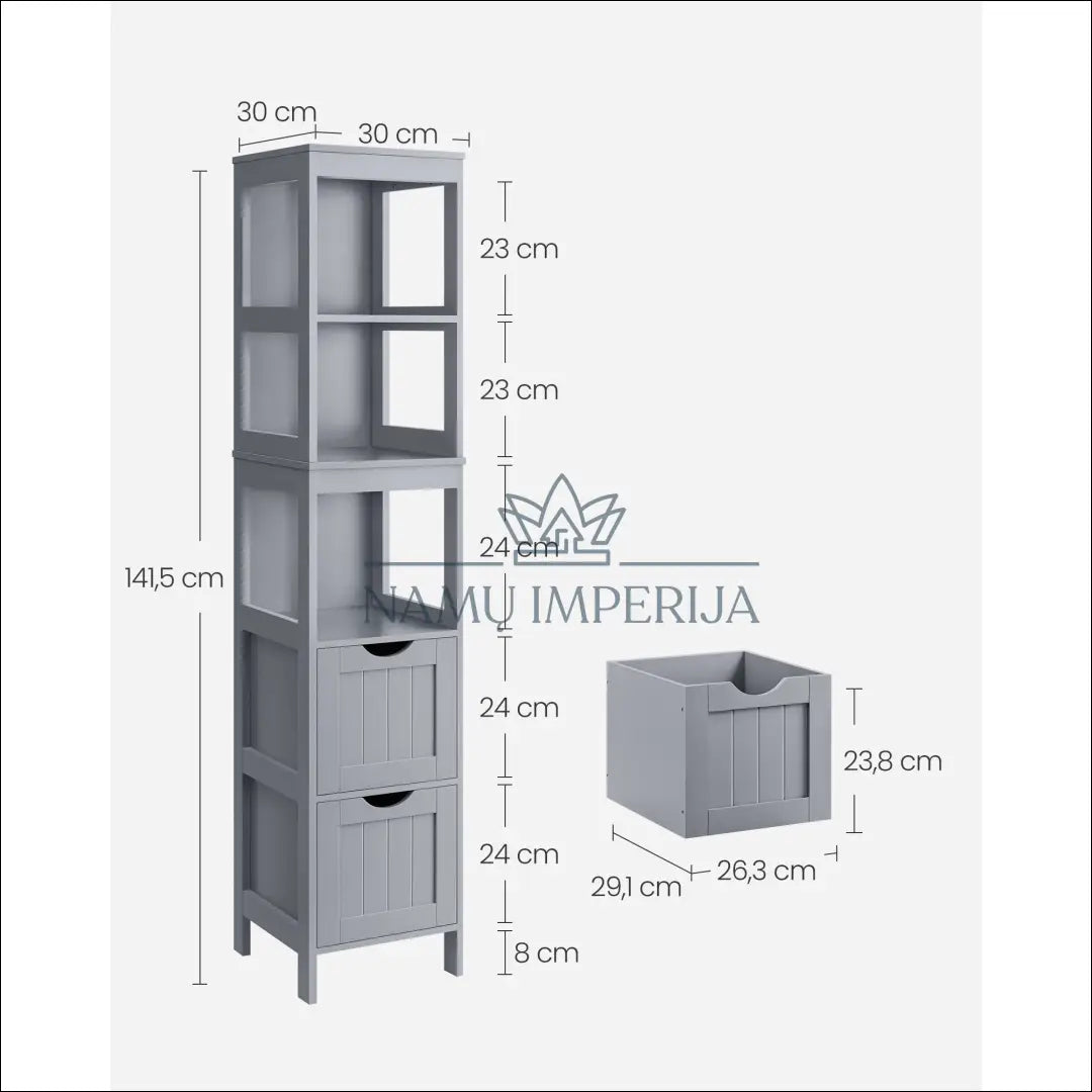 Vonios spintelė SM129 - €119 Save 30% 100-200, __label:Pristatymas 5-14 d.d., notouch30, song, spalva-pilka